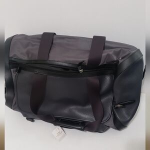 Coach Black and Gray Duffel Bag